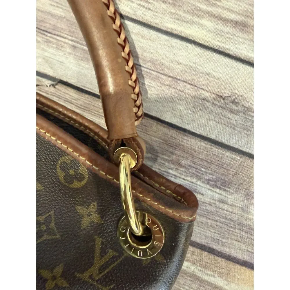 LOUIS VUITTON Artsy GM Shoulder Bag Large Monogram Woven Handle Leather Tote LV